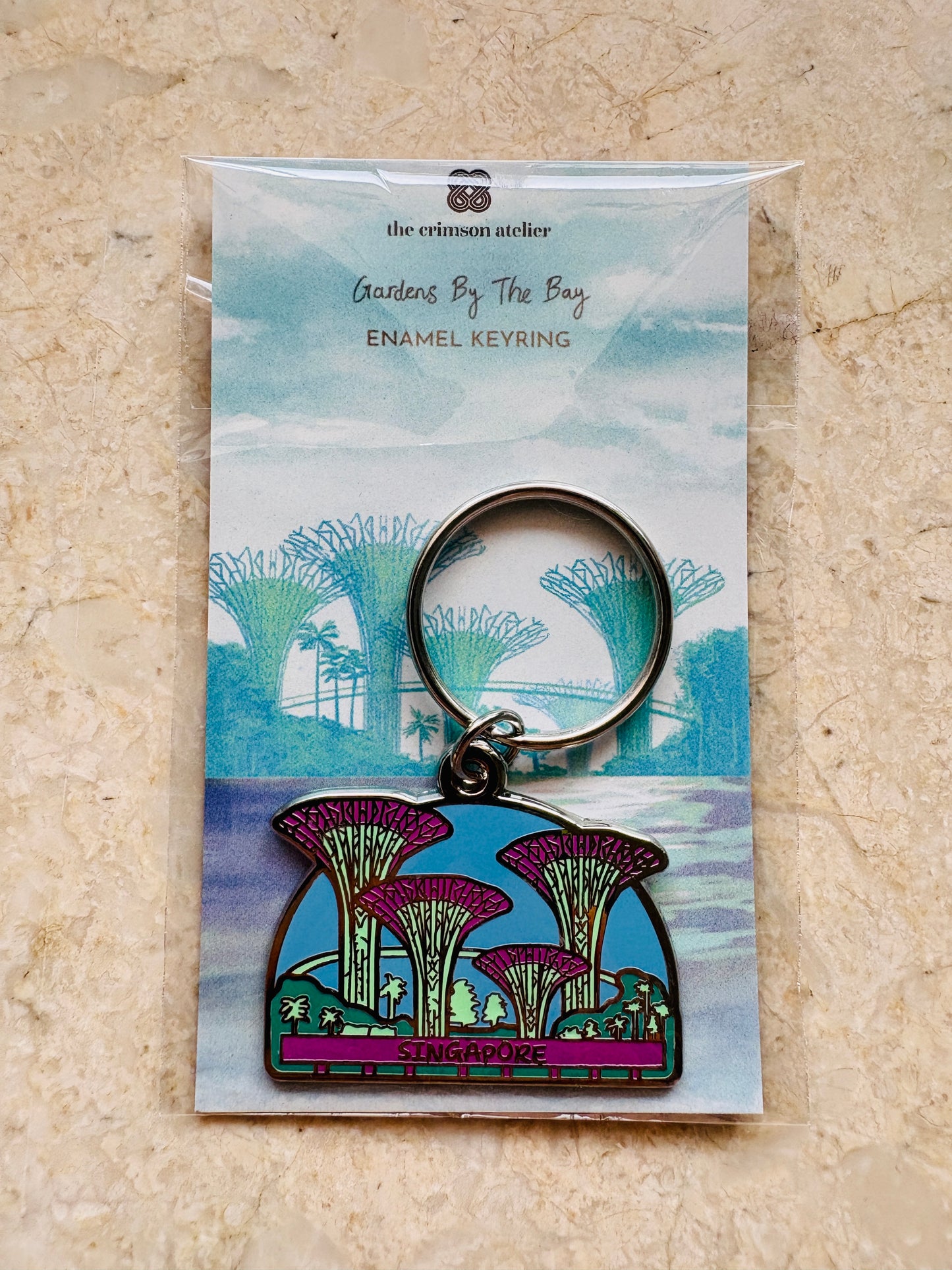 Enamel Keyring - Supertrees
