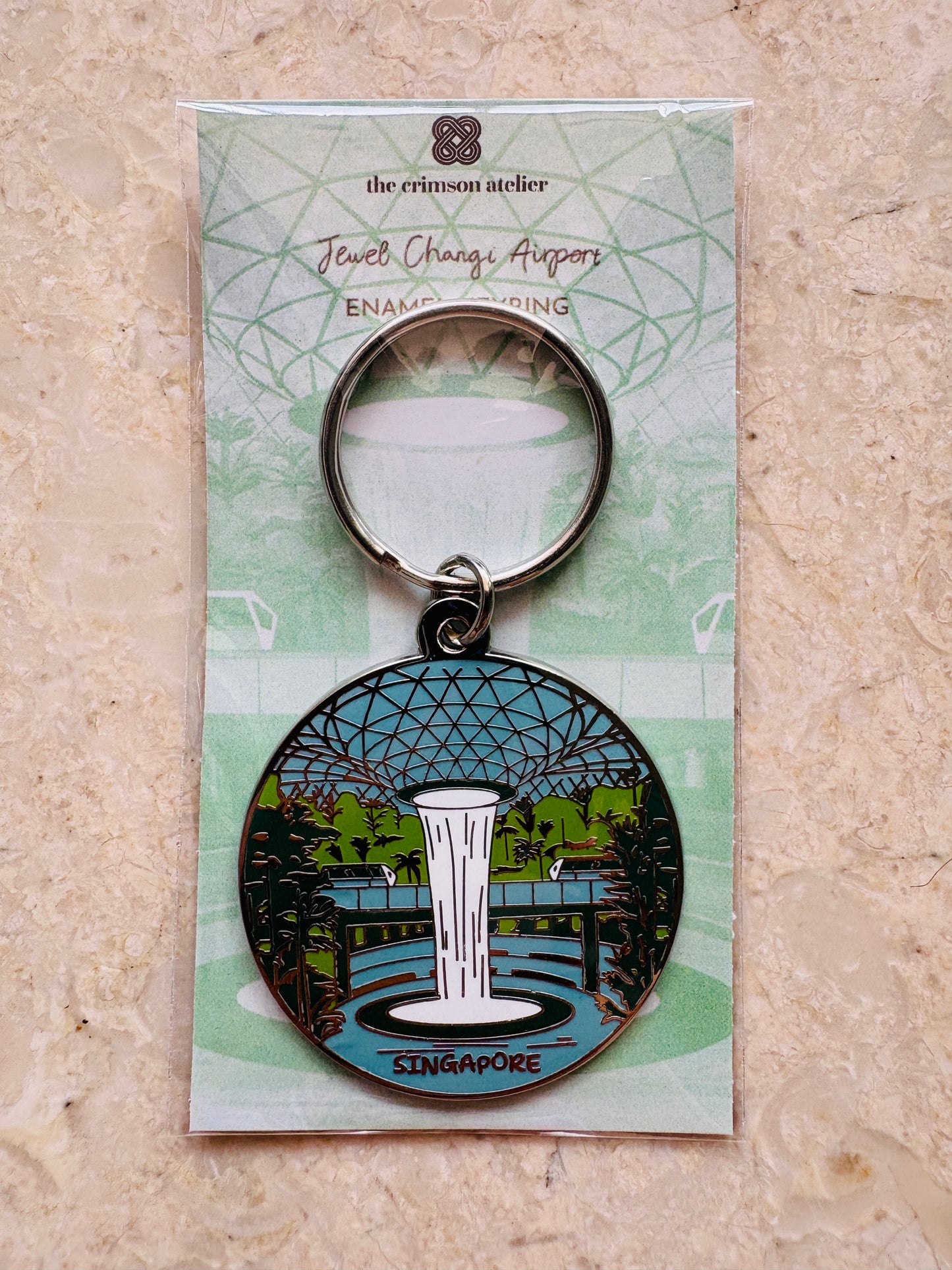 Enamel Keyring - Jewel Changi Airport