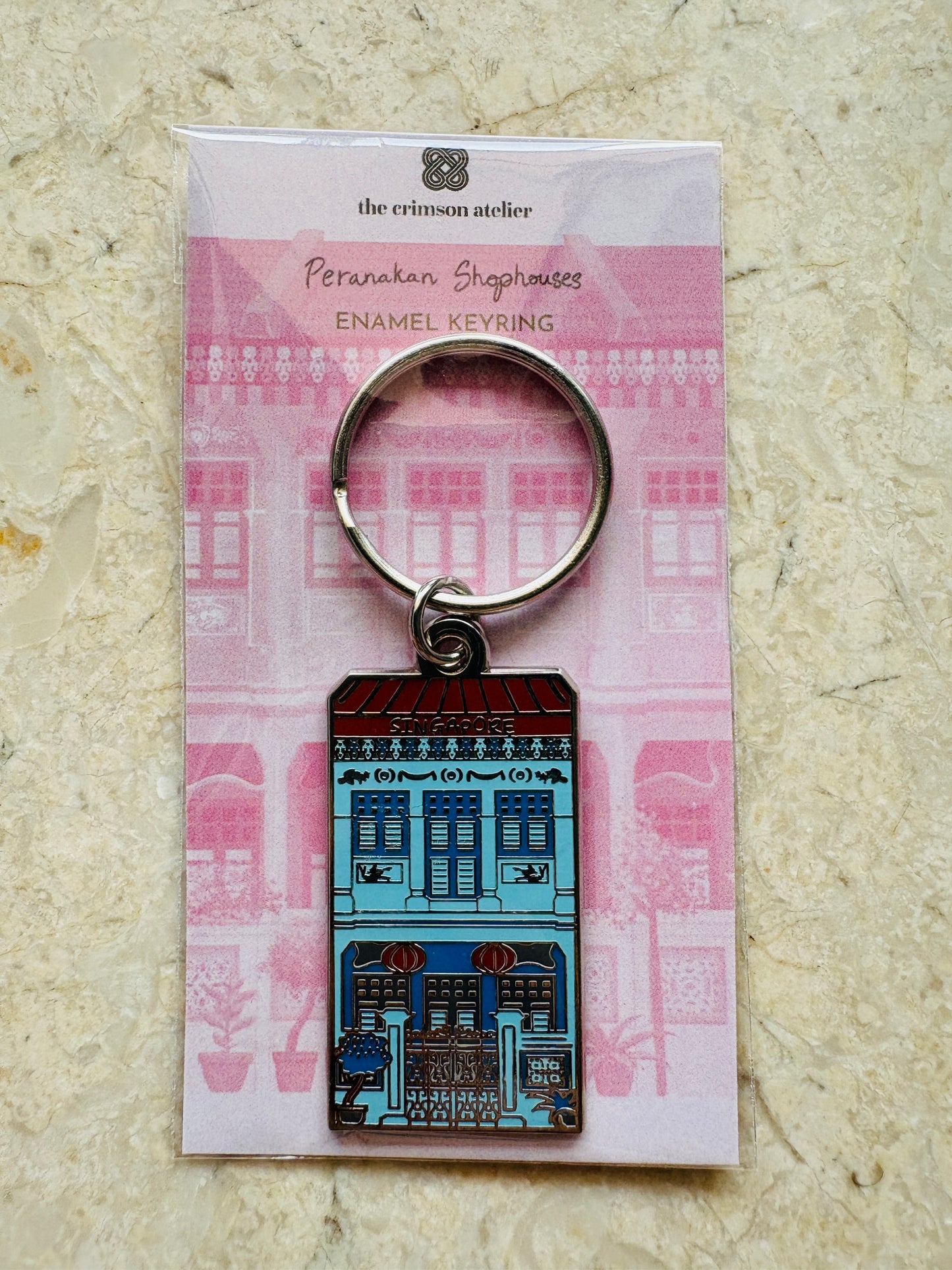 Enamel Keyring - Shophouse