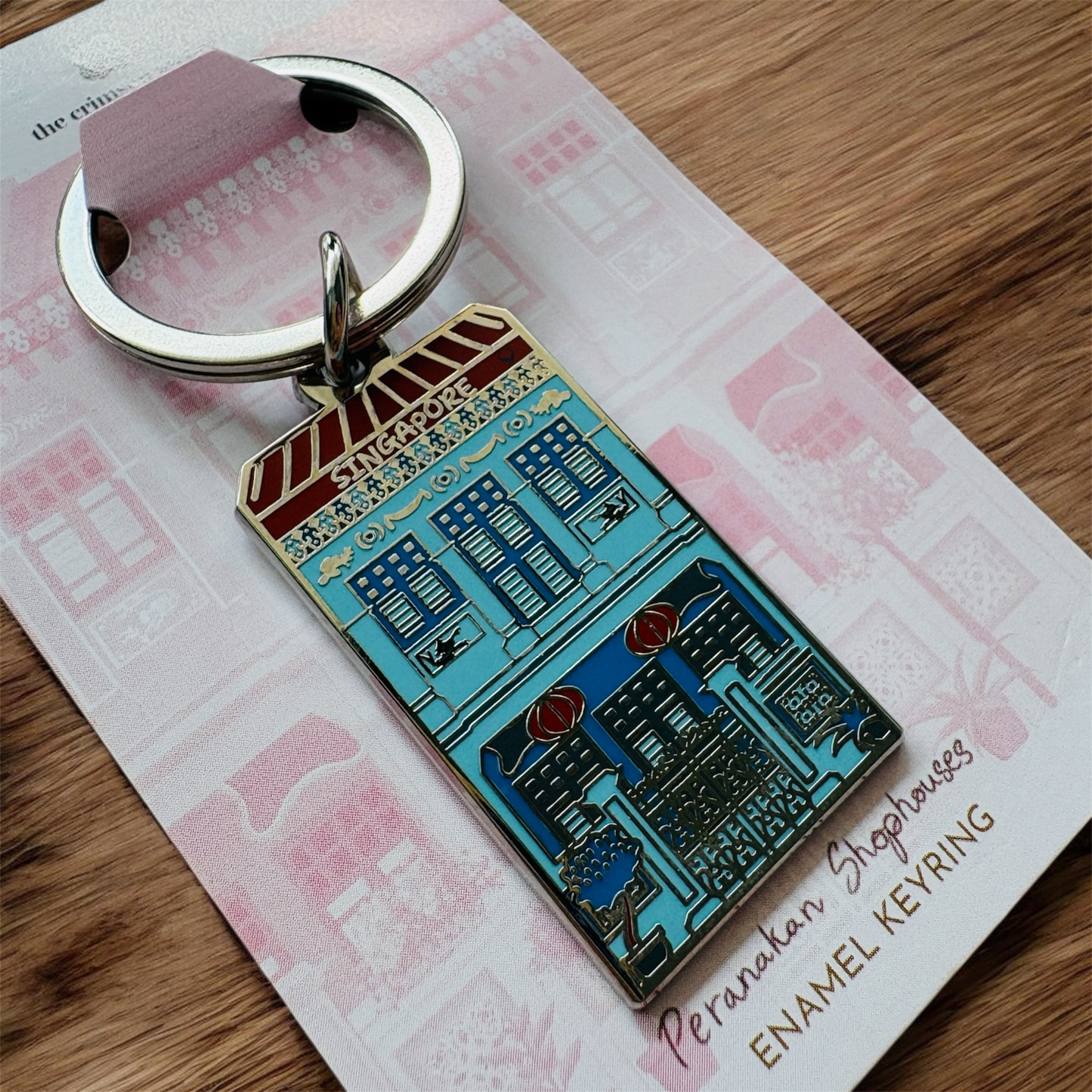 Enamel Keyring - Shophouse