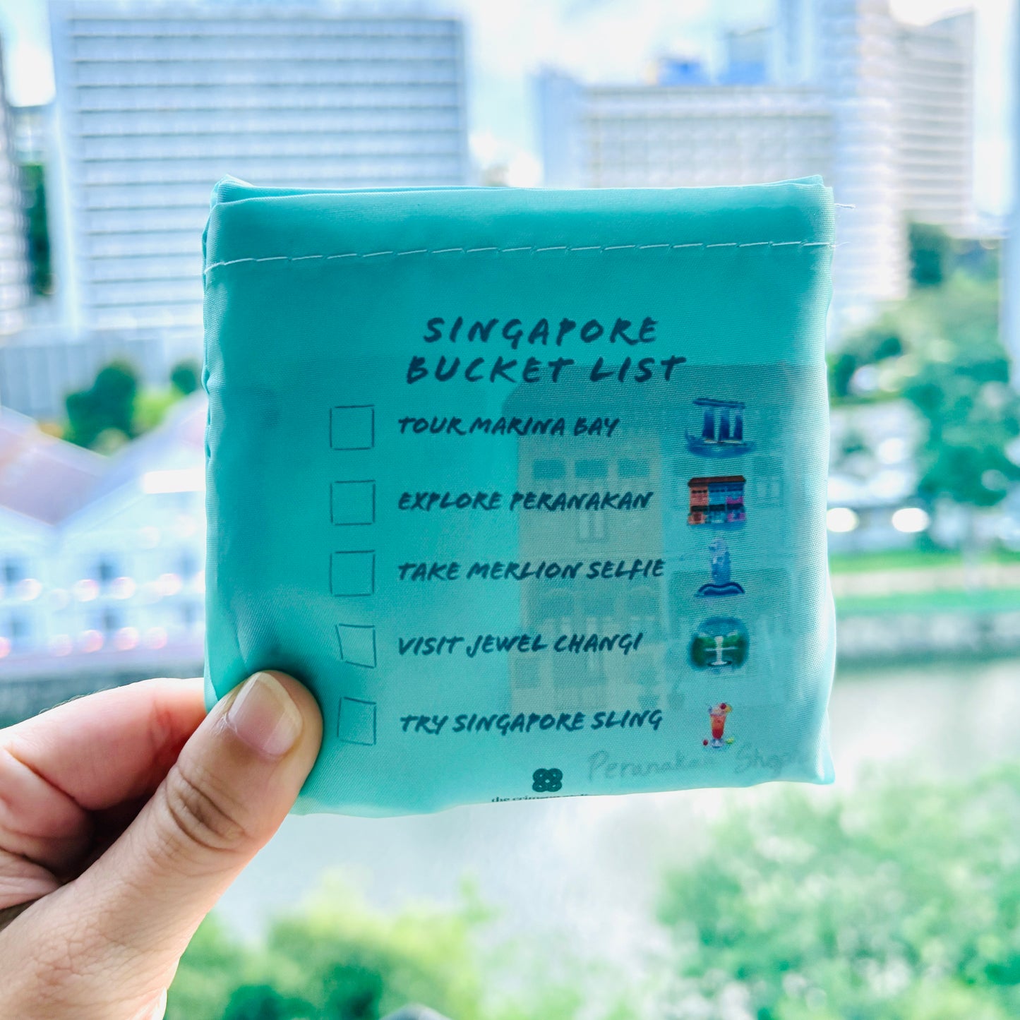 Singapore Icons Eco Foldable Shopper