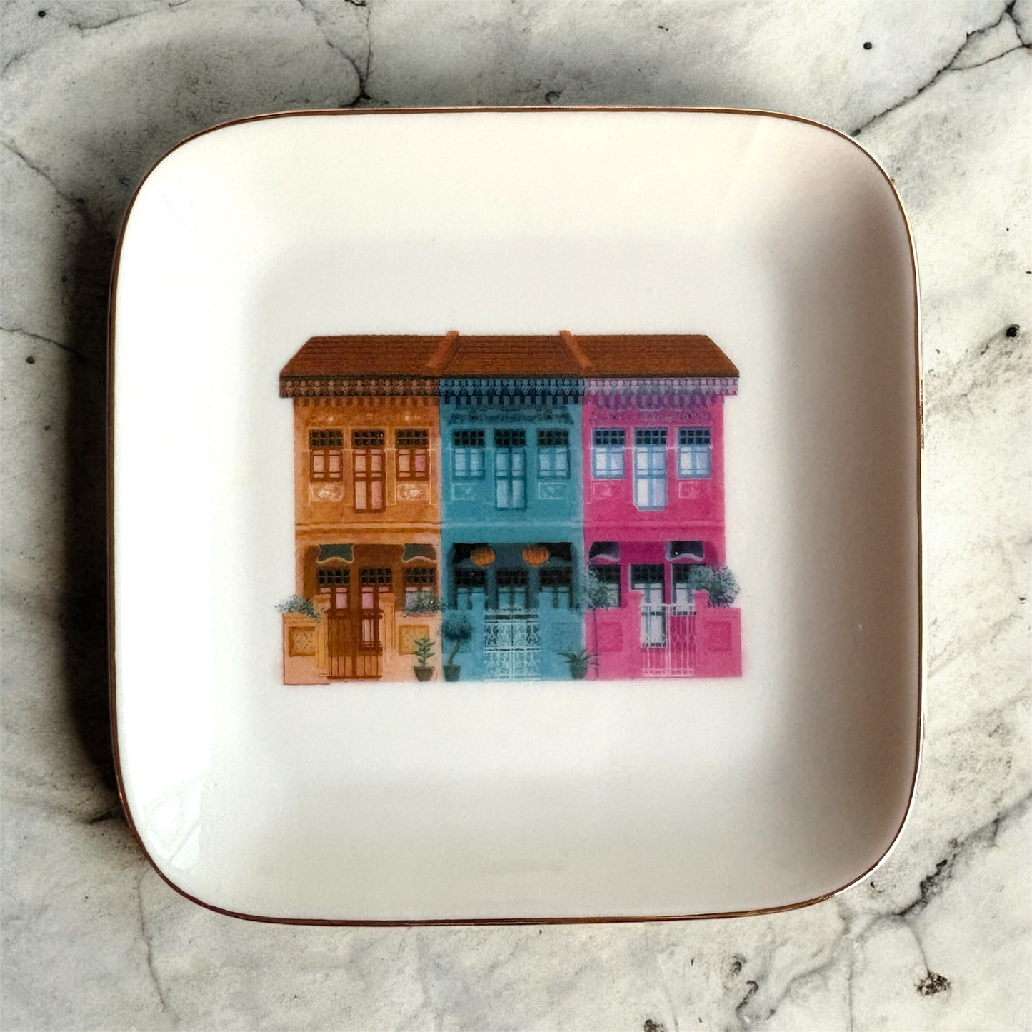 Trinket Tray | Dessert Plate - Singapore Icons