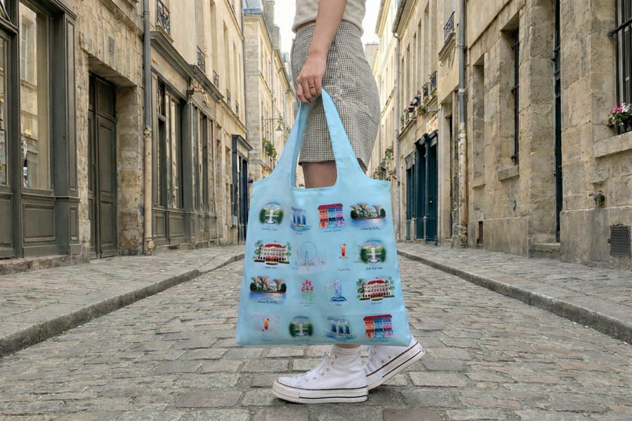 Singapore Icons Eco Foldable Shopper