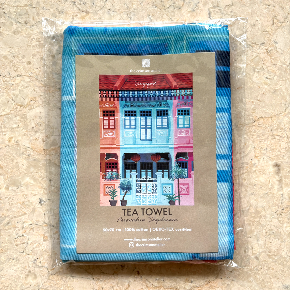 Shophouses Tea Towel
