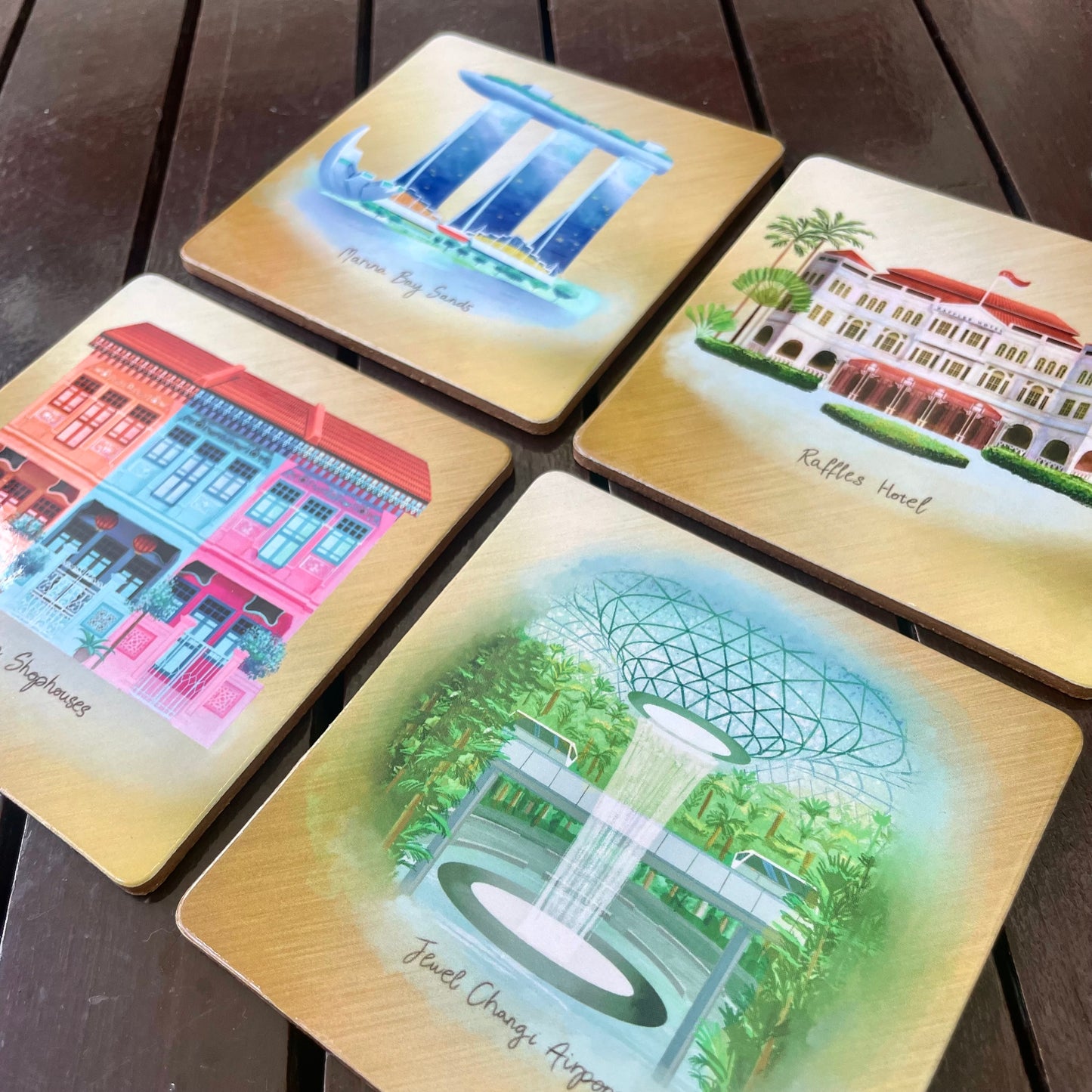 Singapore Icons Coaster Set