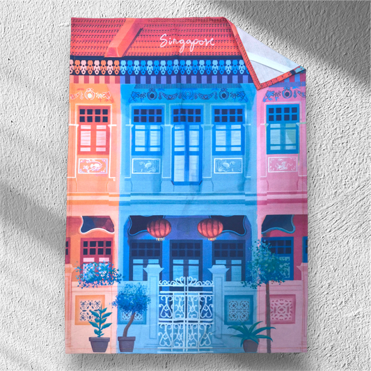 Shophouses Tea Towel