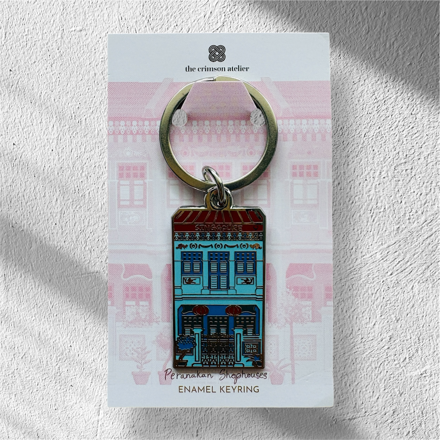 Enamel Keyring - Shophouse