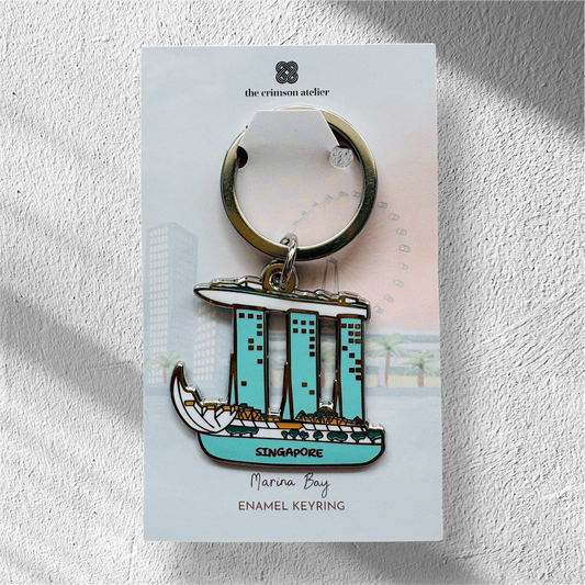 Enamel Keyring - Marina Bay