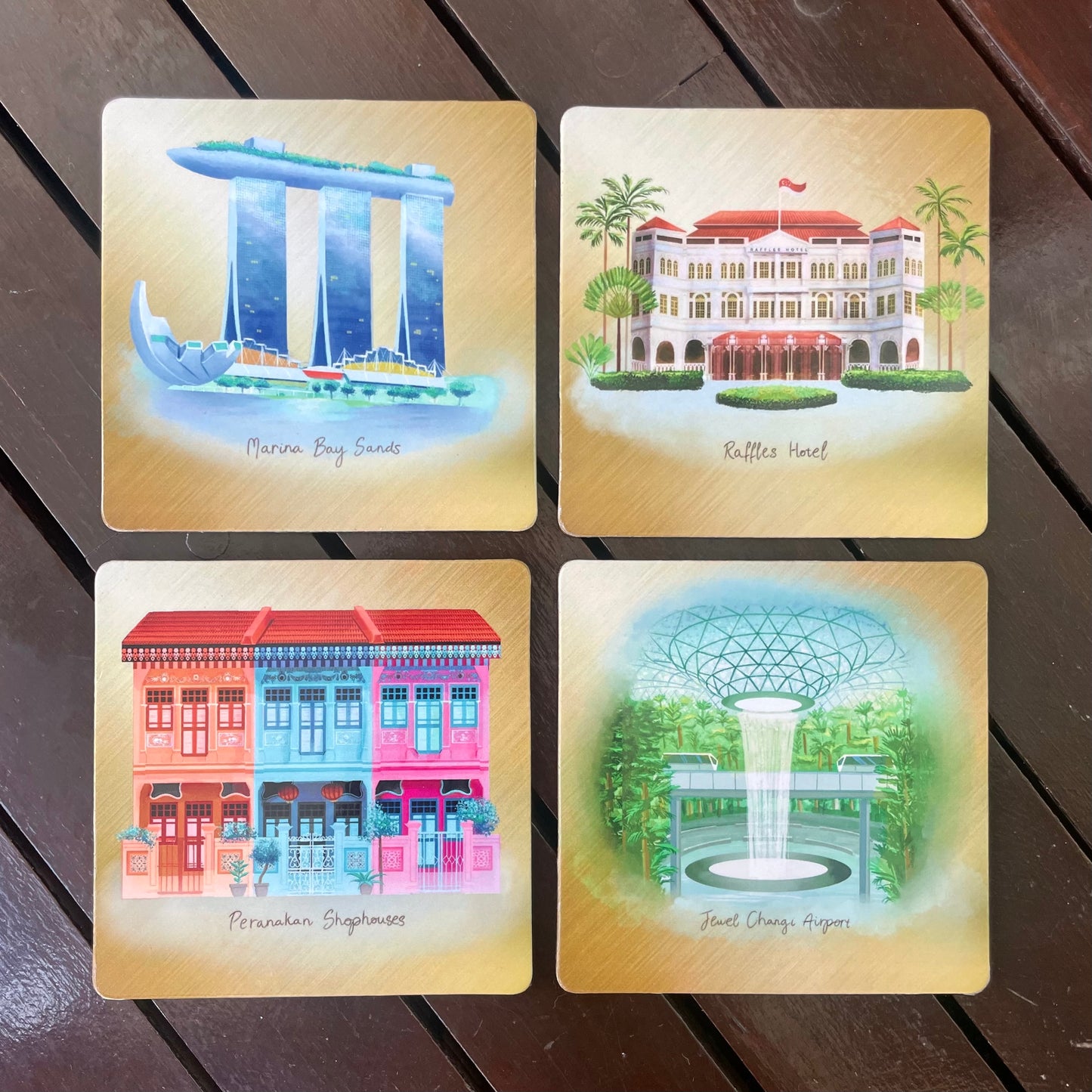 Singapore Icons Coaster Set