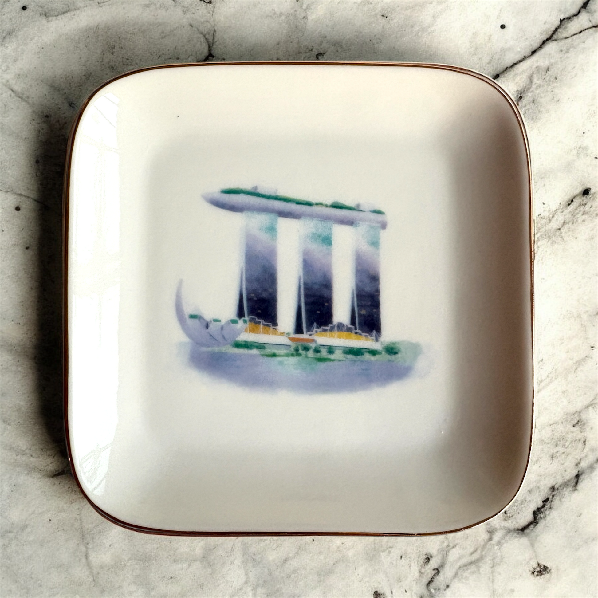 Trinket Tray | Dessert Plate - Singapore Icons â The Crimson Atelier Trinket Tray | Dessert Plate - Singapore Icons â The Crimson Atelier