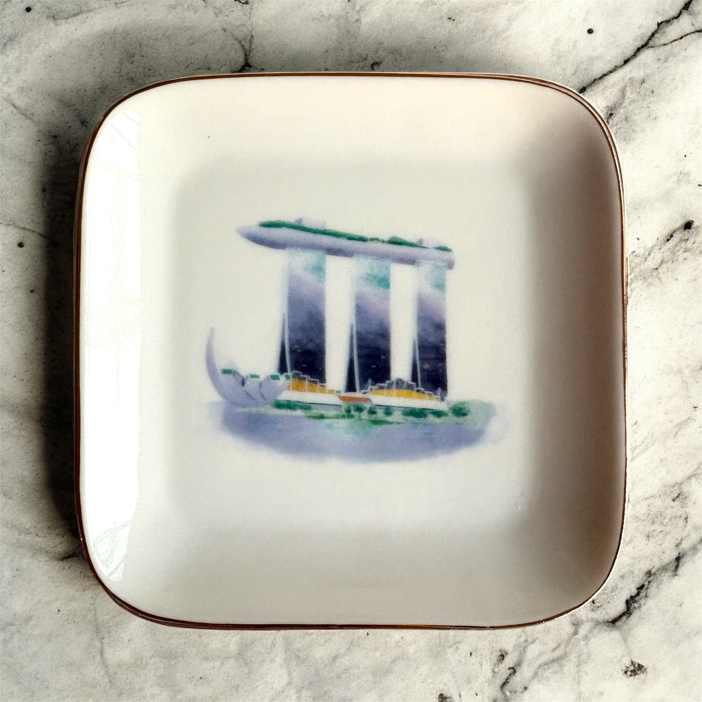 Trinket Tray | Dessert Plate - Singapore Icons