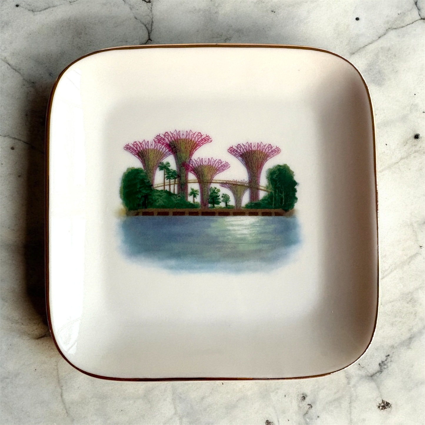 Trinket Tray | Dessert Plate - Singapore Icons