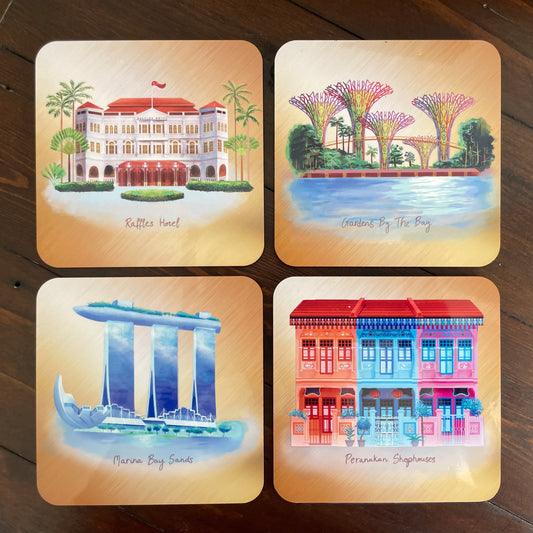 Singapore Icons Coaster Set