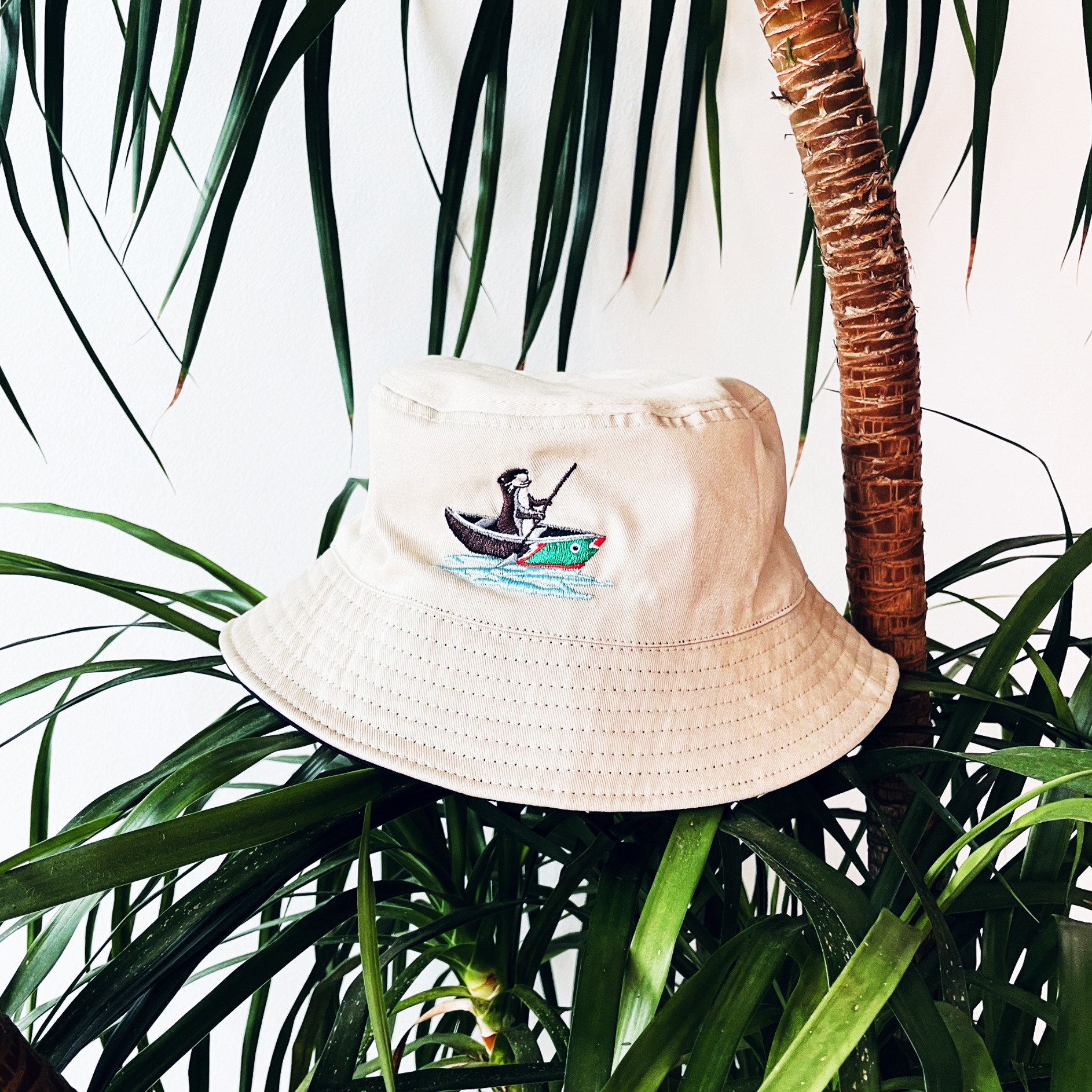 Singapore Souvenirs - Otterwise Reversible Bucket Hat Front