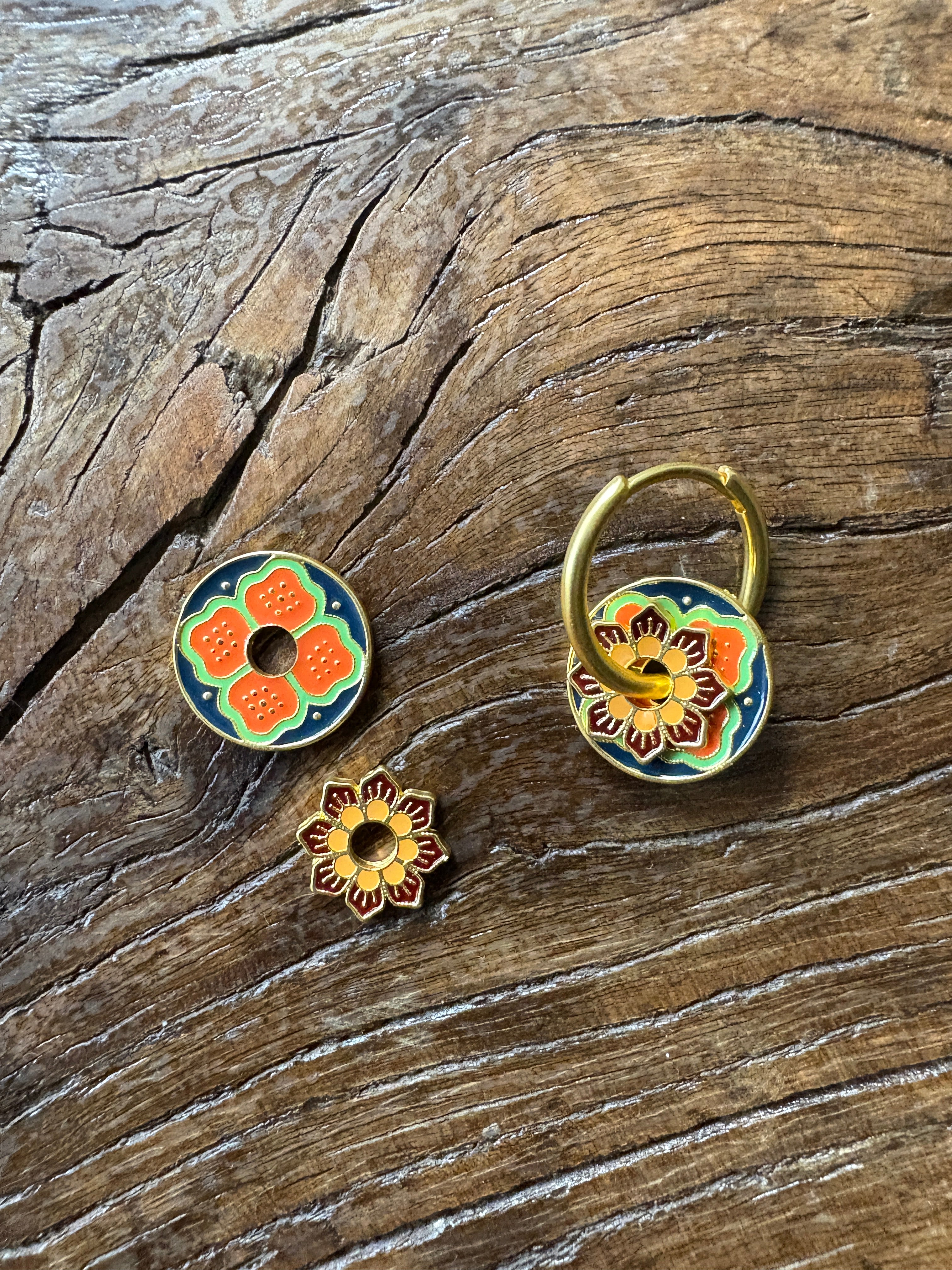 Peranakan Hoop Earrings – The Crimson Atelier