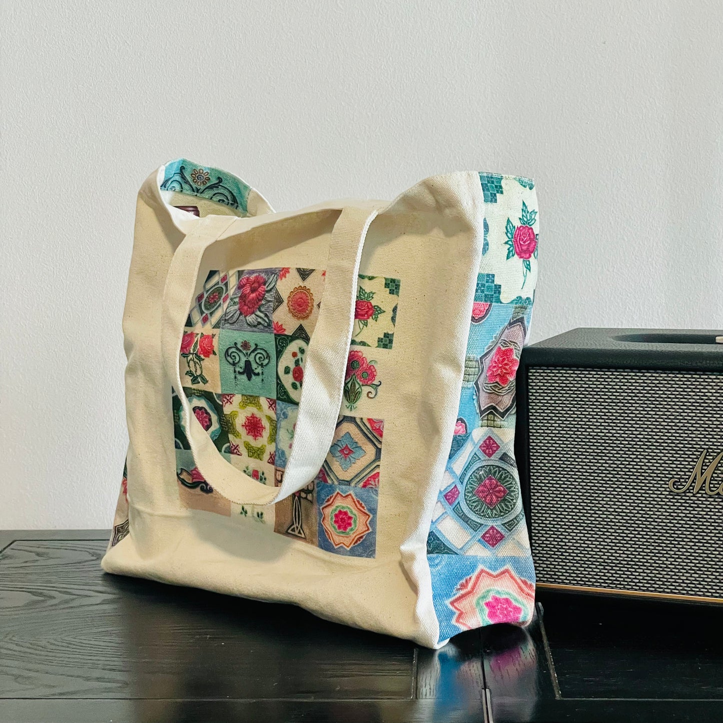 Peranakan Tiles Carryall Left Side