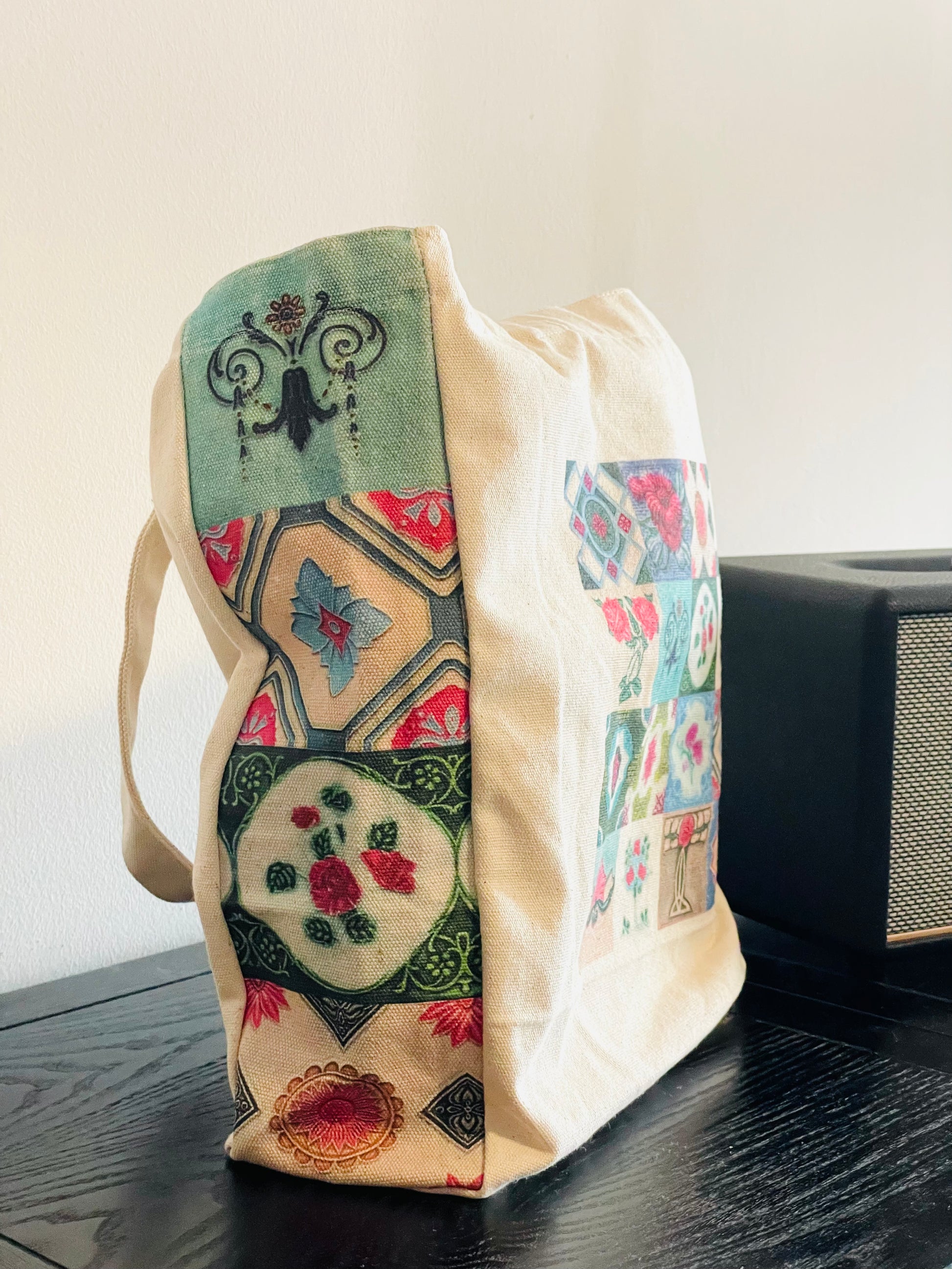 Peranakan Tiles Carryall Right Side