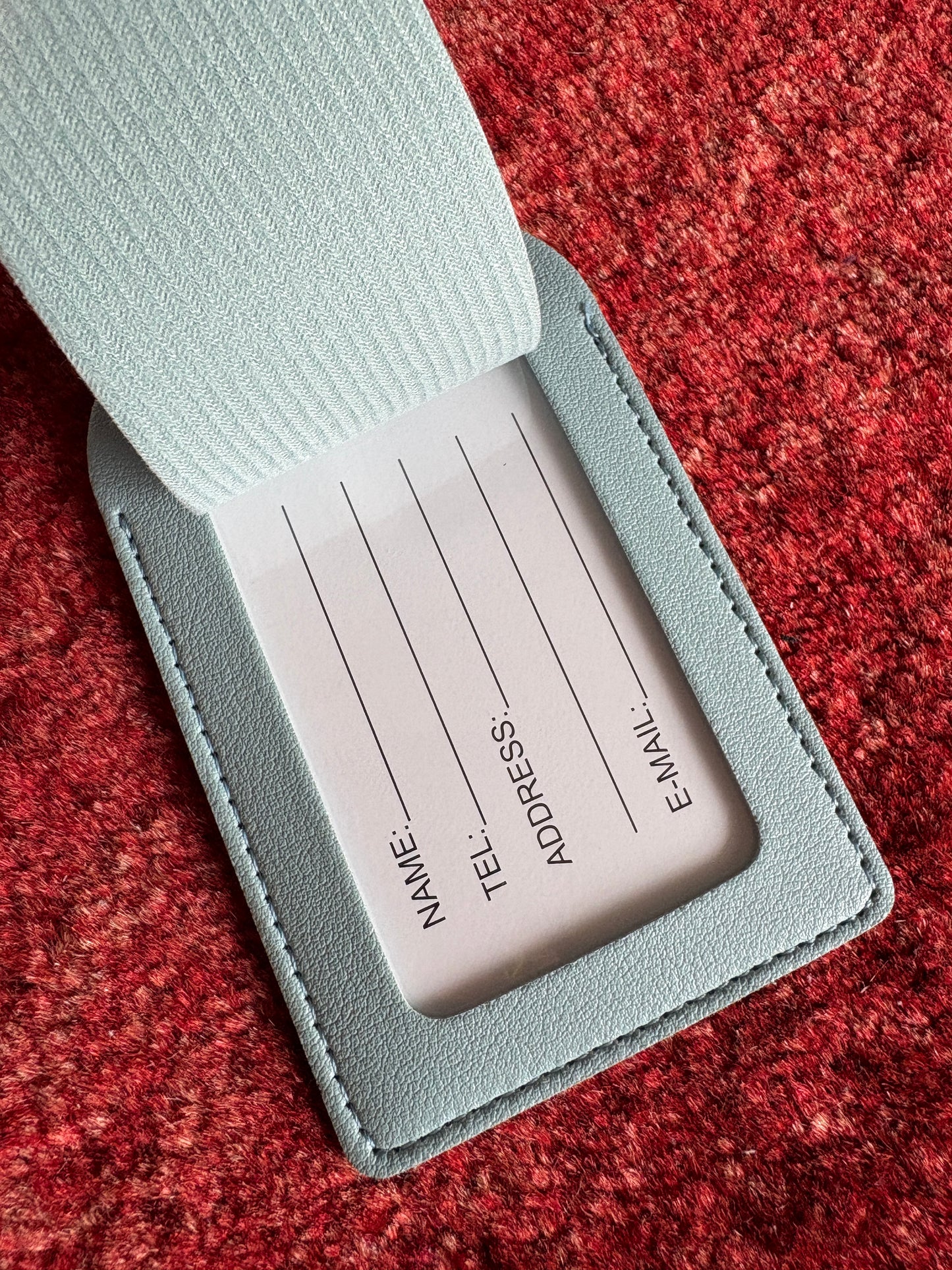 Peranakan Tiles Luggage Tag Interior