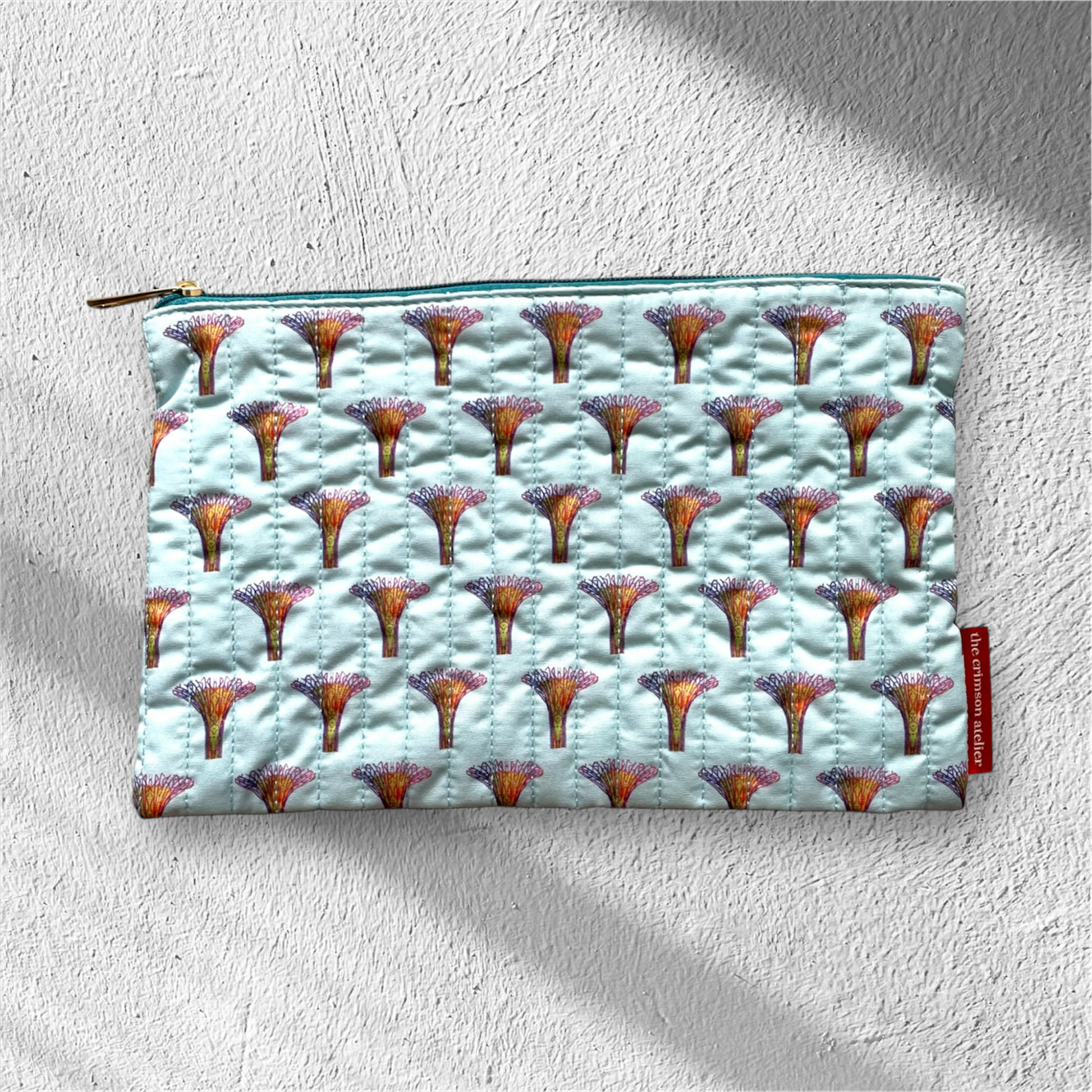 Singapore Souvenir - Supertrees Quilt Pouch Blue