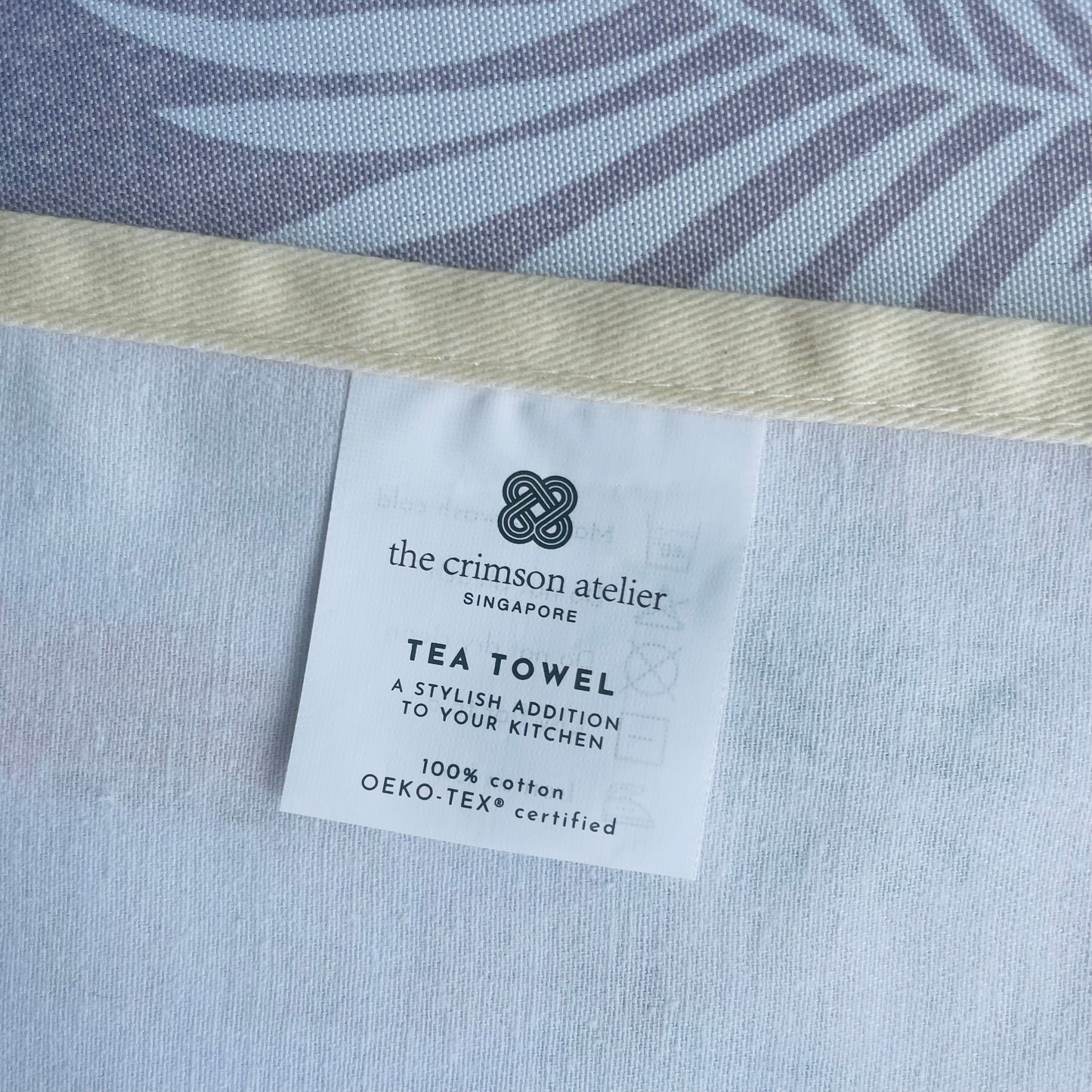 The Crimson Atelier Tea Towel Wash Label