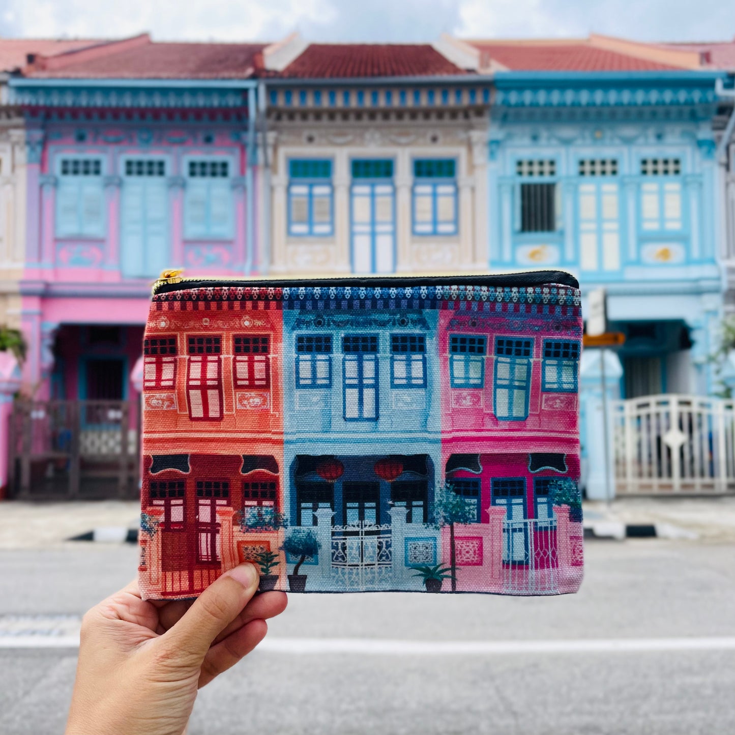 Peranakan Shophouses Pouch